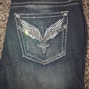 Size 29 Rock Revivals, 34 inseam